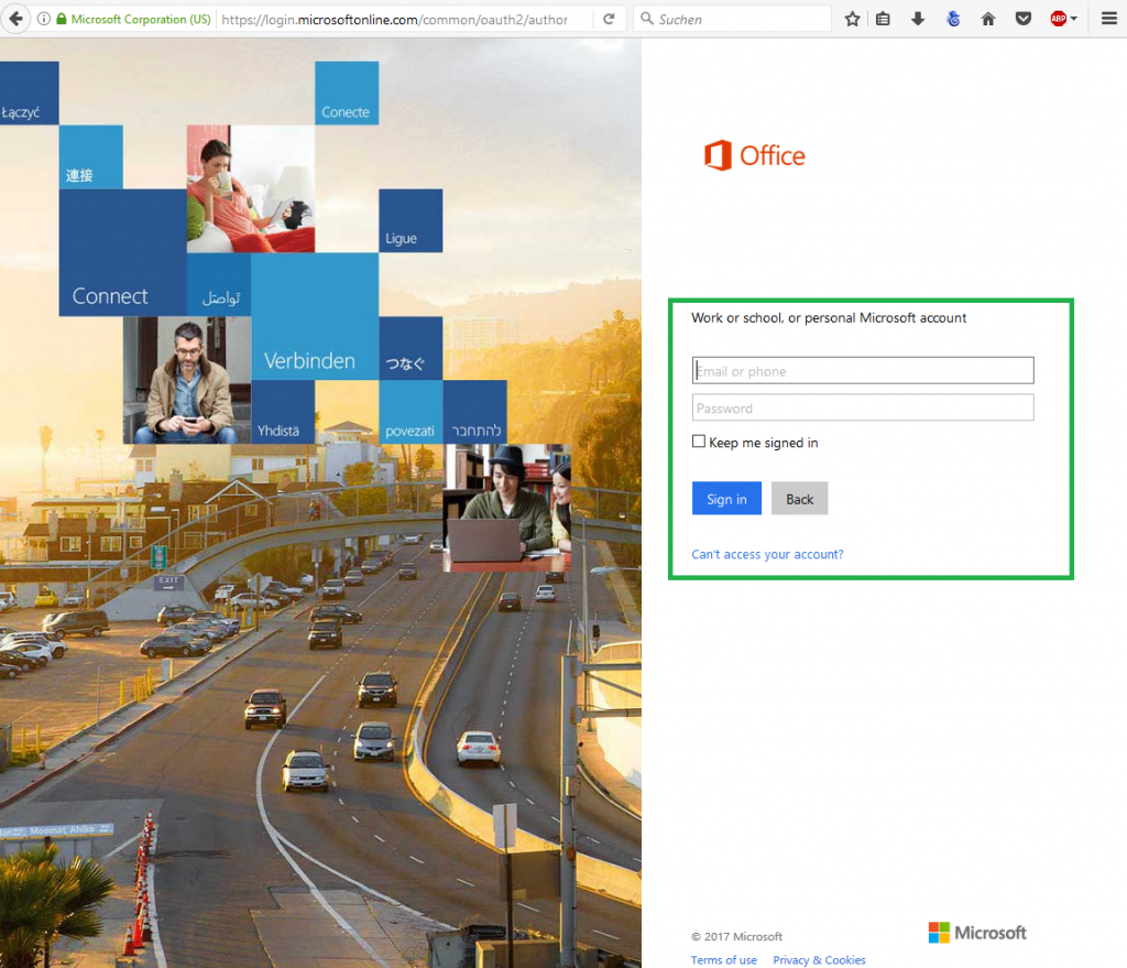 Abbildung 2: Konto anzeigen