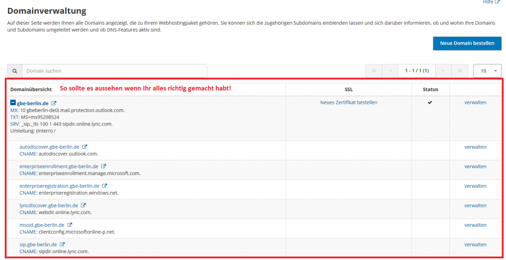 Abbildung 8: Strato - So sollte es am Ende aussehen
