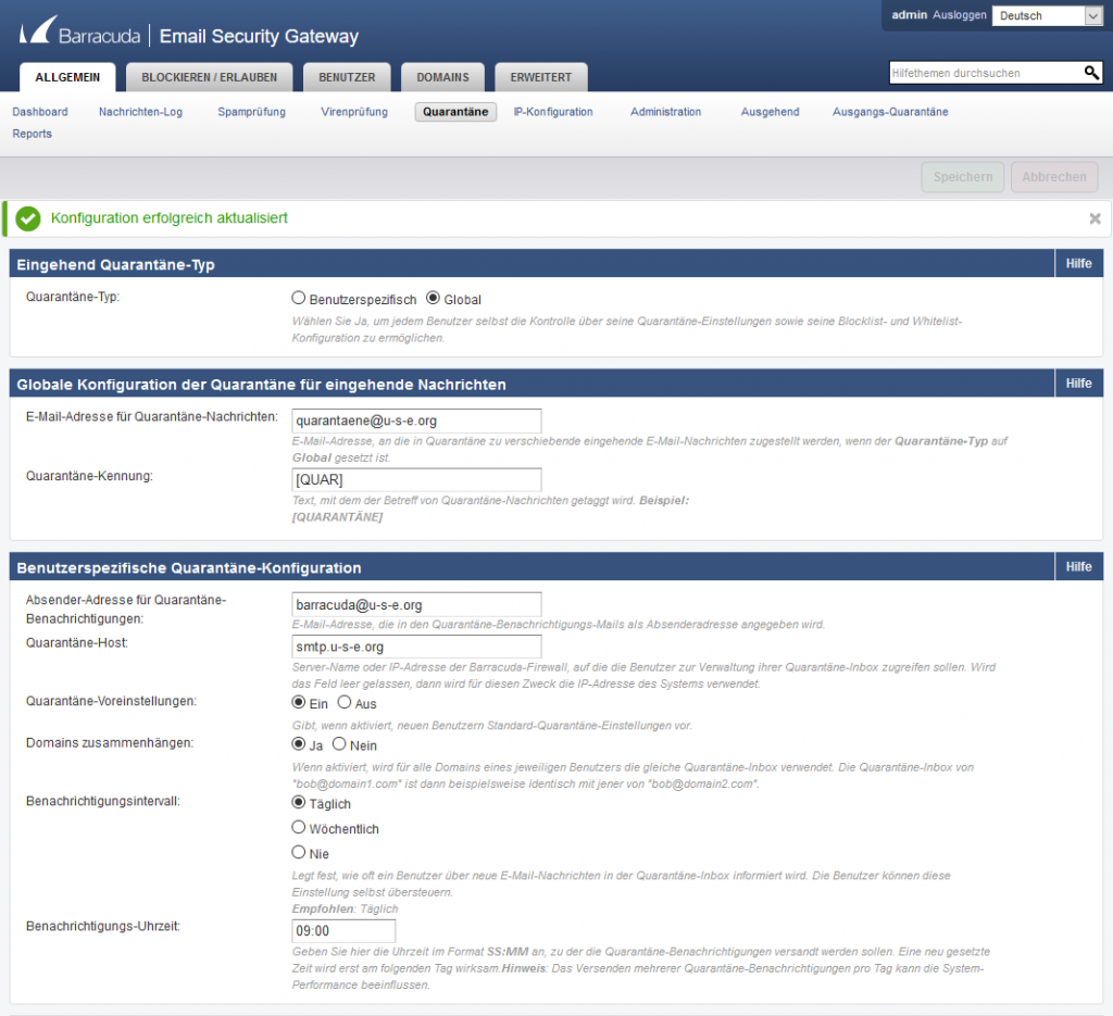 Abbildung 13: Quarantäne